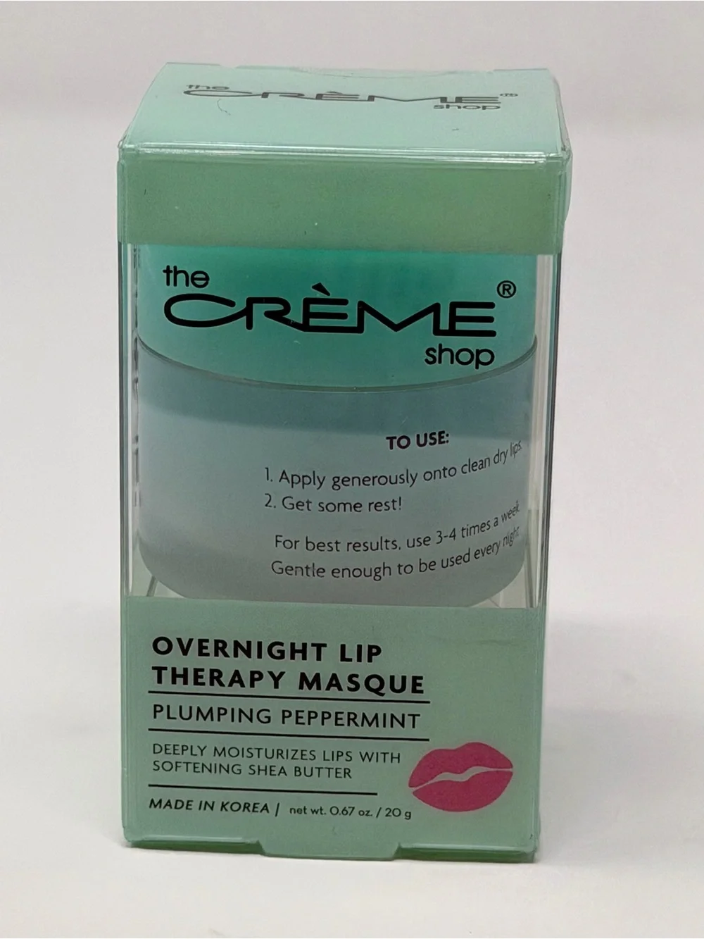 The Crème Shop Overnight Lip Therapy Masque - Plumping Peppermint